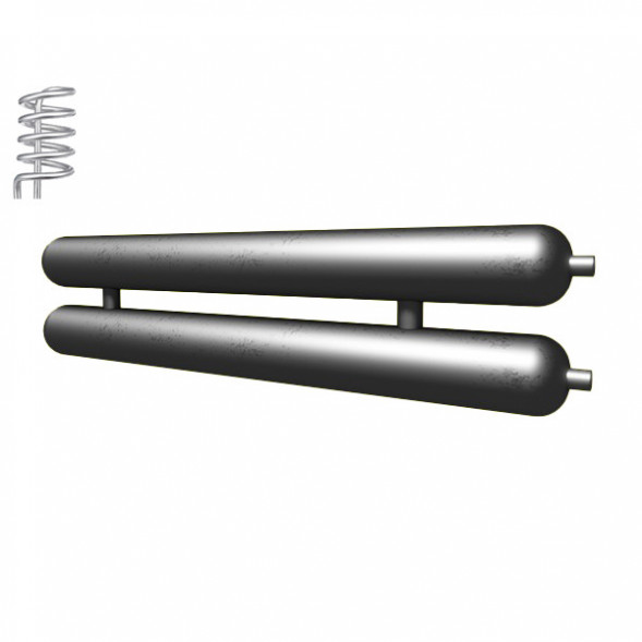 Регистр отопления РАЭ-2x133x4,0-5000 автономный двухрядный с эллиптическими заглушками