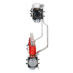 Коллекторная группа VALTEC VTc.584.EMNX.0607 7-ми контурный ВР-НР 1&amp;quot;x3/4&amp;quot; DN 25 PN 6 с регулирующими клапанами и расходомерами