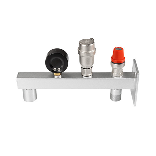 Группа безопасности VALTEC VT.495.0.0 3/4&amp;#039;&amp;#039; (0…10 бар) DN 20 PN 10 для расширительного бака на консоли из Ст.3, латунная с никелевым покрытием