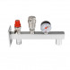 Группа безопасности VALTEC VT.495.0.0 3/4&amp;#039;&amp;#039; (0…10 бар) DN 20 PN 10 для расширительного бака на консоли из Ст.3, латунная с никелевым покрытием