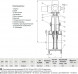 Задвижка VGA D21.04 DN 150 PN 10/16 фланцевая клиновая чугунная с электроприводом с обрезиненным клином