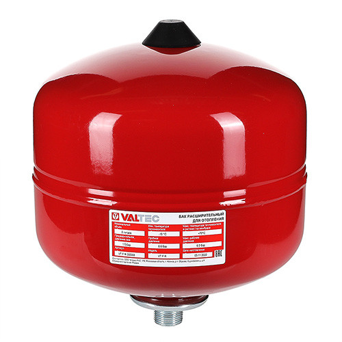 Бак VALTEC 3/4&amp;quot; мембранный 12 л для систем отопления VT.F.R.050012