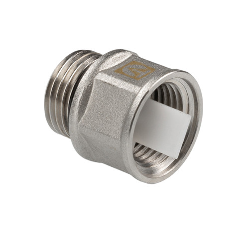 Клапан отсекающий VALTEC VT.539.N.04 1/2&amp;quot; DN 15 PN 10 для монтажа автоматического воздухоотводчика, латунный с никелевым покрытием