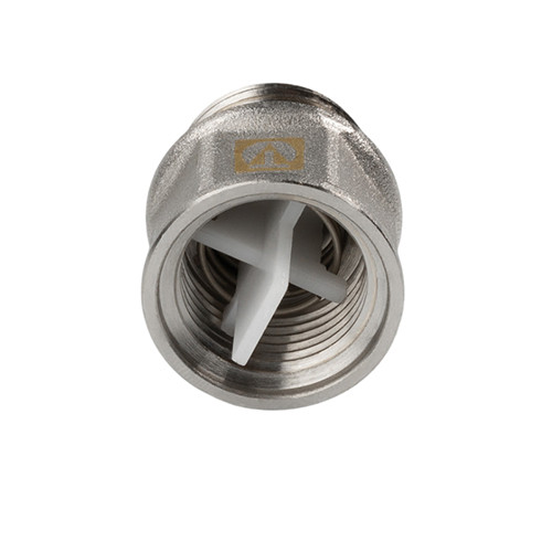Клапан отсекающий VALTEC VT.539.N.04 1/2&amp;quot; DN 15 PN 10 для монтажа автоматического воздухоотводчика, латунный с никелевым покрытием