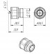 Клапан отсекающий VALTEC VT.539.N.04 1/2&amp;quot; DN 15 PN 10 для монтажа автоматического воздухоотводчика, латунный с никелевым покрытием