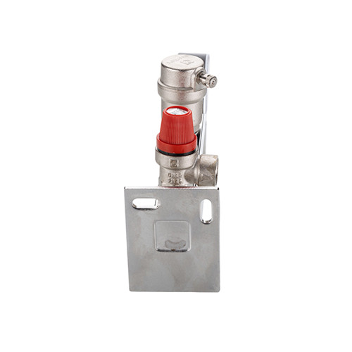 Группа безопасности VALTEC VT.495.SS.0 3/4&amp;#039;&amp;#039; (0…10 бар) DN 20 PN 10 для расширительного бака на консоли из нержавеющей стали, латунная с никелевым покрытием