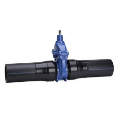 Задвижка AVK 36/80 DN 80 PN 10 клиновая с ПЭ патрубками