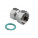 Латунный полусгон VALTEC 1&amp;quot; х 3/4&amp;quot; с накидной гайкой и внутренней резьбой VTr.614.N.0605