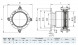 Фланец HAWLE Synoflex 7994 DN 80 (71-88 мм) универсальный фиксирующий