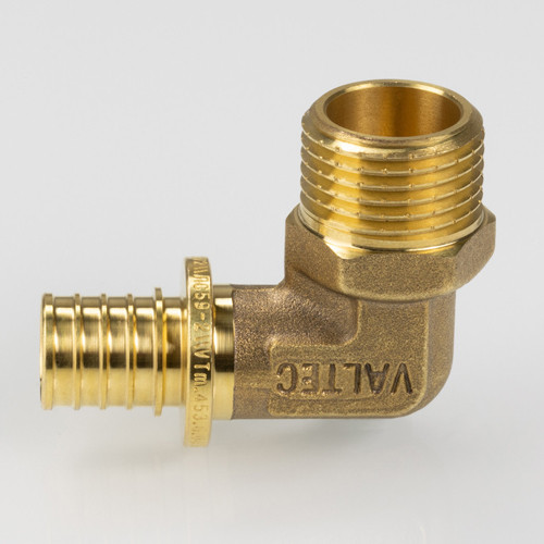 Угольник 90 градусов VALTEC VTm.453.G НР 3/4&amp;quot; DN 16x20 PN 16 латунный