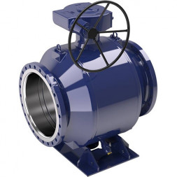 Кран шаровой NAVAL 235543 DN 800 PN 16 стальной полнопроходный фланцевый с редуктором