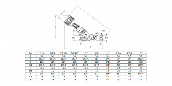 Клапан Cim 736 3/4&amp;quot; Ру 20 балансировочный Cimberio
