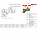 Кран шаровой VALTEC COMBI 1/2&amp;quot; Ду15 Ру16 со встроенным фильтром VT.292.N.04
