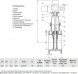 Задвижка VGA D21.04 DN 250 PN 16 фланцевая клиновая чугунная с электроприводом с обрезиненным клином