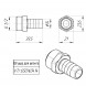 Латунный штуцер VALTEC 1/2&amp;quot; для шланга VTr.650.N.0414