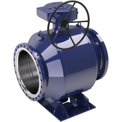 Кран шаровой NAVAL 235583 DN 800 PN 25 стальной полнопроходный фланцевый с редуктором