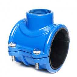 Седелка резьбовая для пластиковых труб UR-CAST UR-03 DN 63 x 1 1/2&amp;#039;&amp;#039; PN 16 чугунная