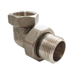 Сгон угловой VALFEX VF.098 ВР-НР 3/4&amp;quot; Ду 20 Ру 40 разъёмный никелированный латунный