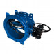 Затвор DENDOR 023F DN 350 PN 10 поворотный дисковый c двумя эксцентриситетами фланцевый чугунный с редуктором