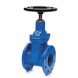 Задвижка GROSS DN 150 PN 10/16 фланцевая с обрезиненным клином с маховиком длинная