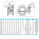 Затвор PAM Saint-Gobain EUROSTOP JPA DN 500 PN 25 поворотный фланцевый с двойным эксцентриком с электроприводом