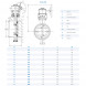 Затвор DENDOR 027W DN 1600 PN 16 поворотный дисковый с тремя эксцентриситетами под приварку стальной