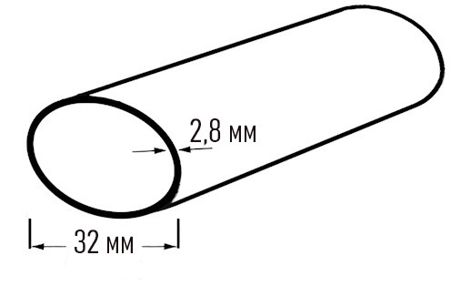 Труба 32х2,8 09Г2С ГОСТ 10704-91 стальная прямошовная электросварная