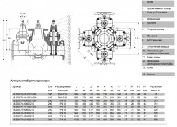 Крестовина AVK 18/70 DN 250 PN 16 фланцевая с четырьмя выходами