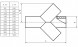 Крестовина 250 мм SDR17 45° ПЭ100 равнопроходная сварная сегментная ПНД