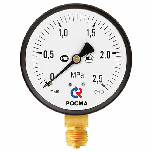 Манометр РОСМА ТМ-510Р.00 (0...0,4 МПа) Дкорп=100мм кл. 1,0 M20x1,5 общетехнический с повышенным кл.т. радиальный 00000008937