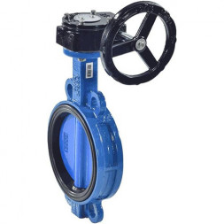 Затвор дисковый чугунный Benarmo 2010R DN 450 PN 10/16 поворотный межфланцевый с редуктором EURO
