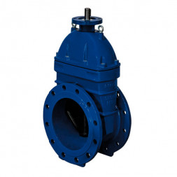 Задвижка DENDOR 47GVA DN 400 PN 16 клиновая фланцевая чугунная с обрезиненным клином с электроприводом МТ903.А
