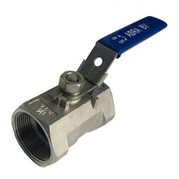 Кран шаровой ABRA BV-A1400A ВР 1 1/2&amp;quot; DN 40 PN 40 с фиксатором нержавеющая сталь