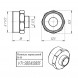 Латунный ниппель VALTEC 1 1/2&amp;quot; х 3/4&amp;quot; переходной VTr.580.N.0805