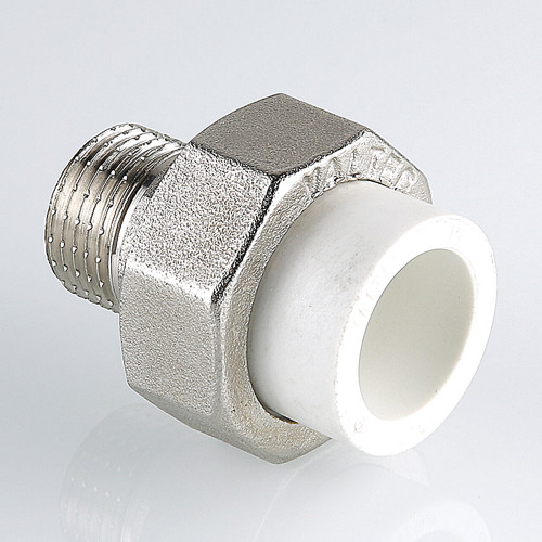 Соединение разъёмное VALTEC VTp.761 НР 1&amp;quot; DN 32x25 PN 25 с накидной гайкой комбинированное полипропиленовое