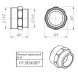 Латунный ниппель VALTEC 1 1/2&amp;quot; х 1 1/4&amp;quot; переходной VTr.580.N.0807