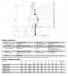 Задвижка AVK 46/70 DN 150 PN 16 для газа со сварными патрубками