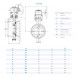 Затвор DENDOR 027W DN 900 PN 25 поворотный дисковый с тремя эксцентриситетами под приварку стальной