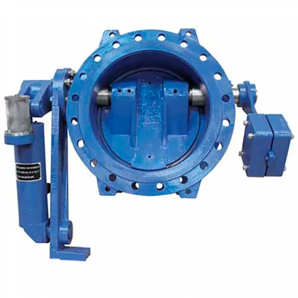 Клапан Tecofi CP4208 DN 350 PN 10 обратный поворотный фланцевый с противовесом
