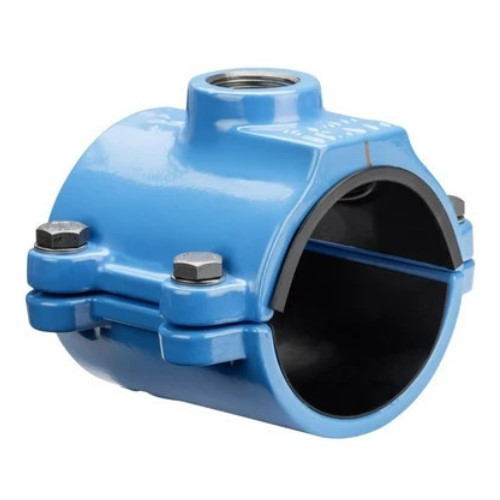Врезной хомут HAWLE 5250 DN 125 PN 16 системы HAKU с отводом с внутренней резьбой 1 1/2&amp;quot;