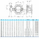 Затвор PAM Saint-Gobain EUROSTOP JPA DN 2000 PN 10 поворотный фланцевый с двойным эксцентриком под электропривод подземный