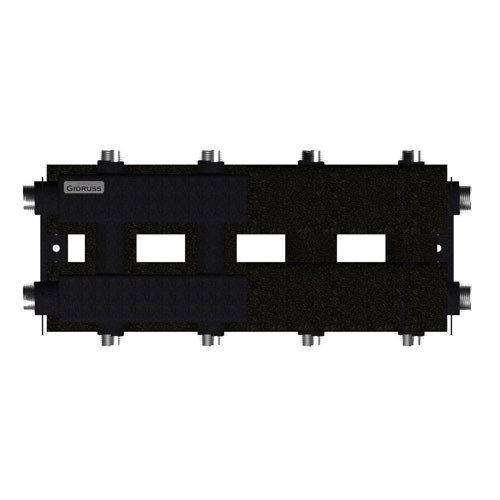 Коллектор распределительный GIDRUSS MK-100-4DU.EPP 5-ти контурный НР 1 1/4&amp;quot;x1&amp;quot; Ду 32 Ру 6 модульный в термоизоляции