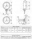 Термометр биметаллический ЭКОМЕРА БТ-1 Ду 80, Т 0-200C, L=100