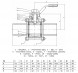 Кран шаровой Benarmo 4210H DN 50 PN 63 нерж SS304 трёхсоставной полнопроходный под приварку