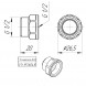 Латунный удлинитель VALTEC 1/2&amp;quot; VTr.197.N.0410