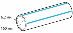Труба ПНД 160х6,2 SDR 26 ПЭ 100 ГОСТ 18599-2001 питьевая