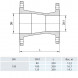 Переход фланцевый HAWLE 8550 DN 150-100 PN 16