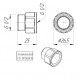 Латунный удлинитель VALTEC 1/2&amp;quot; VTr.197.N.0415