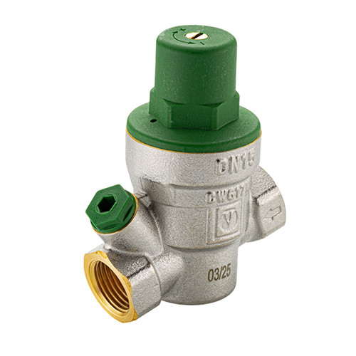 Редуктор давления VALTEC VT.089.N.09 2&amp;#039;&amp;#039; DN 50 PN 16 мембранный, регулируемый, латунный с никелевым покрытием
