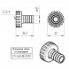 Накидная гайка VALTEC 3/4&amp;quot; с штуцером для дренажного крана VTr.654.NE.0510